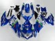 Carenagens Moto Suzuki GSXR 600/750 2008-2010 - Azul Branco Verde Preto