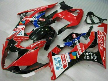 Carenagens Moto Suzuki GSXR 1000 2003-2004 - Vermelho Preto Azul Yoshimura
