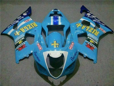 Carenagens Moto Suzuki GSXR 1000 2003-2004 - Azul Branco Amarelo Rizla