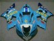 Carenagens Moto Suzuki GSXR 1000 2003-2004 - Azul Branco Amarelo Rizla