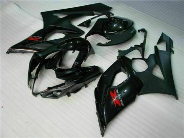 Carenagem Moto Suzuki GSXR 1000 2005-2006 - Preto Brilhante Preto Fosco Vermelho