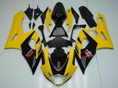 Carenagens Moto Suzuki GSXR 1000 2005-2006 - Amarelo Preto Brilhante Vermelho