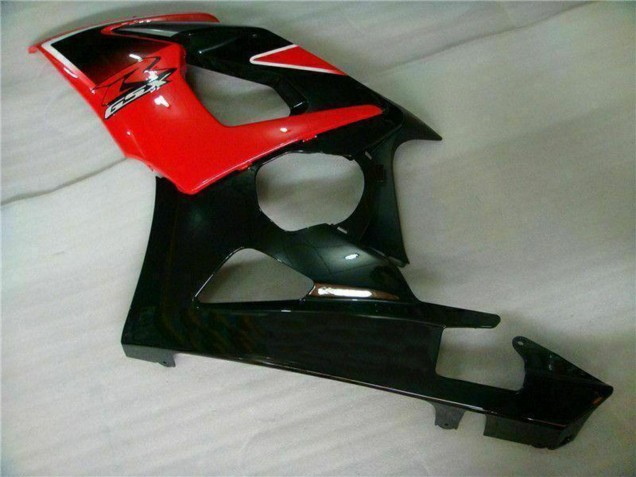 Carenagens Moto Suzuki GSXR 1000 2005-2006 - Vermelho Preto Brilhante Preto Fosco