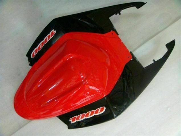 Carenagens Moto Suzuki GSXR 1000 2005-2006 - Vermelho Preto Brilhante Preto Fosco