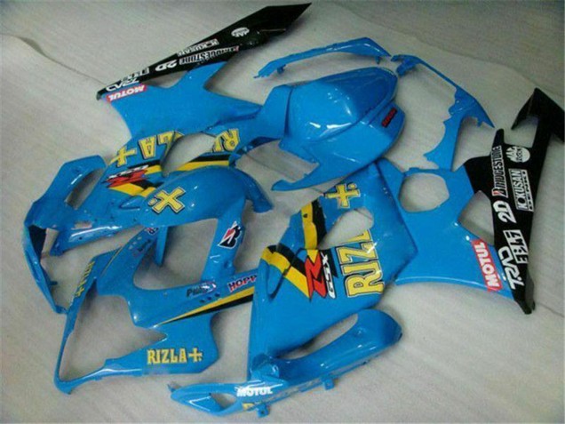 Carenagens Moto Suzuki GSXR 1000 2005-2006 - Azul Ouro Preto Rizla
