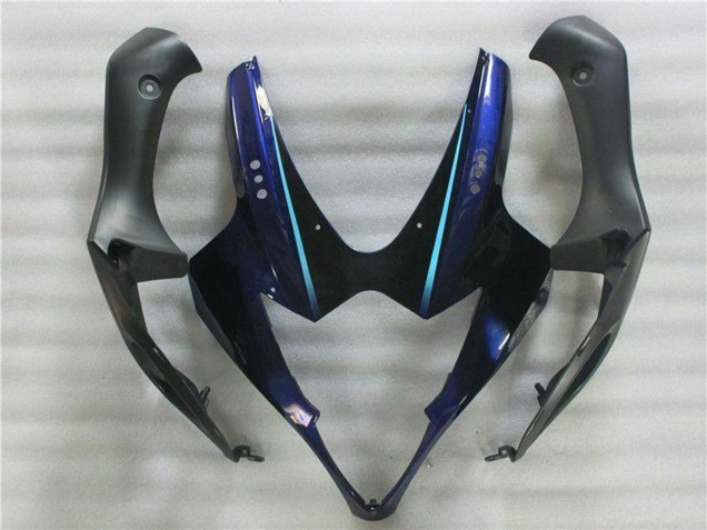 Kits Carenagem Moto Suzuki GSXR 1000 2005-2006 - Branco Azul Preto Brilhante