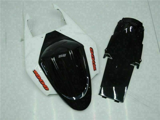 Carenagem Moto Suzuki GSXR 1000 2005-2006 - Branco Azul Preto Brilhante