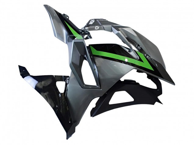 Carenagens Moto Kawasaki Ninja 500 EX500R 2024-2026 - Cinzento Verde Preto
