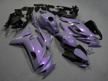 Carenagens Moto Kawasaki Ninja 650 EX650 2020-2025 - Camaleão Cinzento Dazz Roxo Pérola