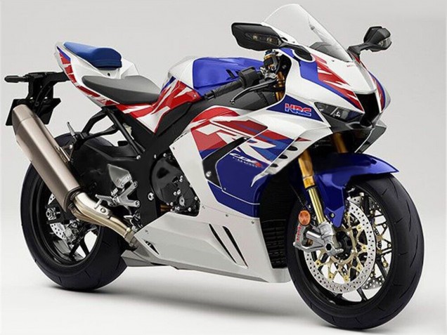 Carenagens Moto Honda CBR1000RR-R 2020-2023 - Branco Vermelho Azul