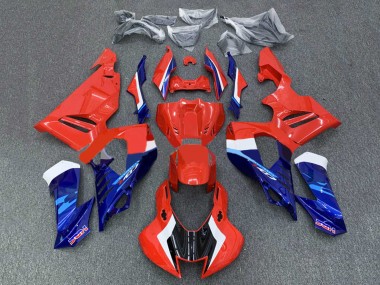 Kit Carenagens Moto Honda CBR1000RR-R 2020-2023 - Branco Vermelho Azul HRC