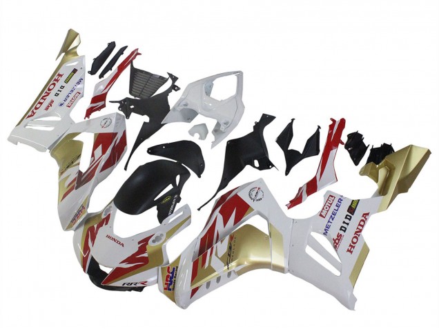 Carenagens Moto Honda CBR1000RR-R 2020-2023 - Branco Vermelho Ouro Motul HRC
