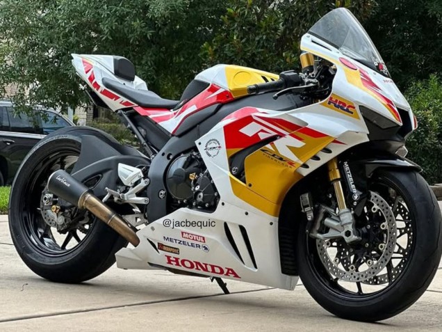 Carenagens Moto Honda CBR1000RR-R 2020-2023 - Branco Vermelho Ouro Motul HRC
