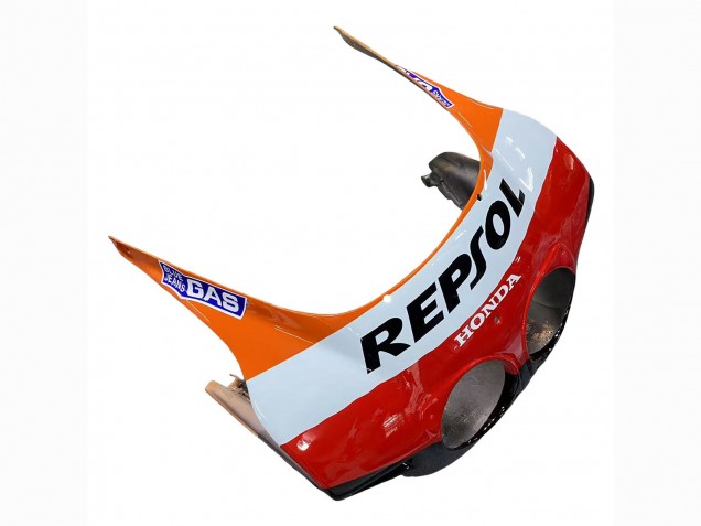 Carenagens Moto Honda CBR400RR NC23 1987-1989 - Laranja Branco Vermelho Preto Brilhante Repsol HRC