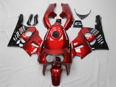Carenagens Moto Honda CBR400RR NC29 1990-1999 - Vermelho Preto Brilhante