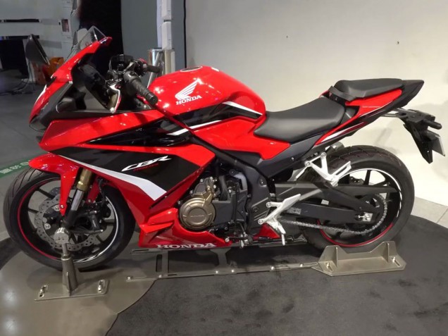 Carenagens Moto Honda CBR400R 2022 - Vermelho Branco Preto Brilhante