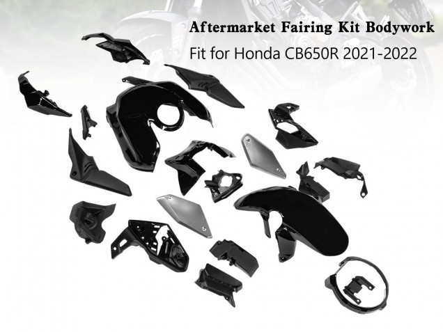 Carenagens Moto Honda CB650R 2019-2022 - Preto Brilhante
