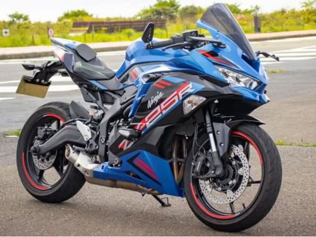 Carenagens Moto Kawasaki ZX25R ZX-25R 2019-2025 - Azul Vermelho Cinzento