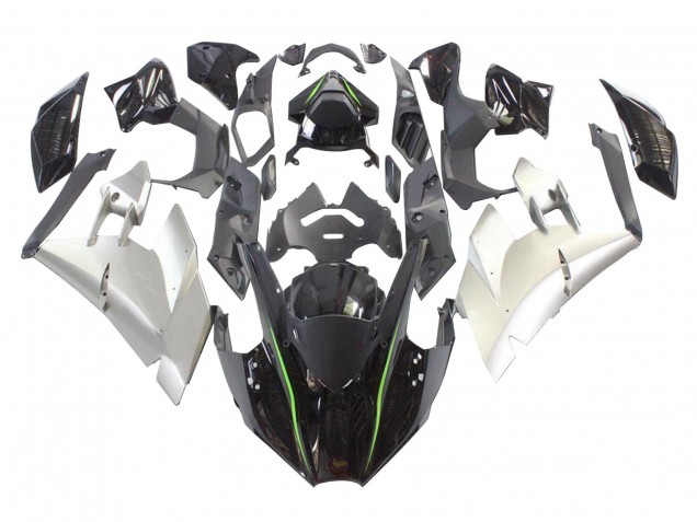 Carenagens Moto Kawasaki Ninja H2 2015-2022 - Preto Prata Verde