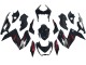 Carenagens Moto Kawasaki Z250/Z300 2015-2016 - Preto Brilhante Vermelho Prata