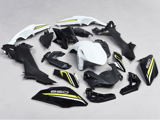 Carenagens Moto Kawasaki Ninja Z650 2017-2019 - Preto Branco Amarelo