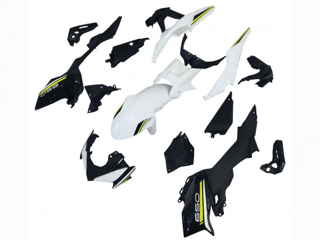 Carenagens Moto Kawasaki Ninja Z650 2020-2023 - Branco Preto Verde