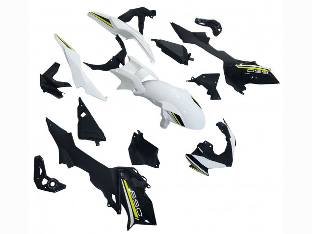 Carenagens Moto Kawasaki Ninja Z650 2020-2023 - Branco Preto Verde