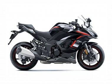 Carenagens Moto Kawasaki Z1000SX 2020-2025 - Preto Vermelho Prata Ninja