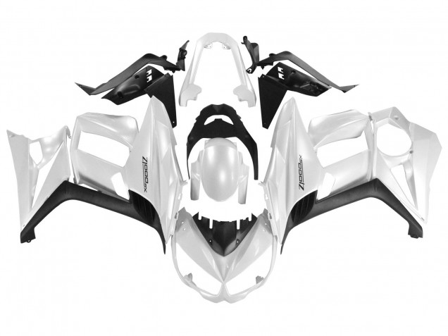 Carenagens Moto Kawasaki Z1000SX 2010-2016 - Branco Pérola Preto