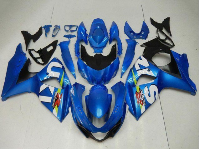 Kits Carenagem Moto Suzuki GSXR 1000 2009-2016 - Azul Verde Branco