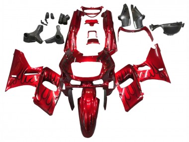 Carenagens Moto Kawasaki ZZR400 1993-2007 - Vermelho Preto Chama