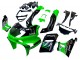 Carenagens Moto Kawasaki ZZR400 1993-2007 - Verde Preto Brilhante Verde Monstro Elf Touch4 Bridgestone