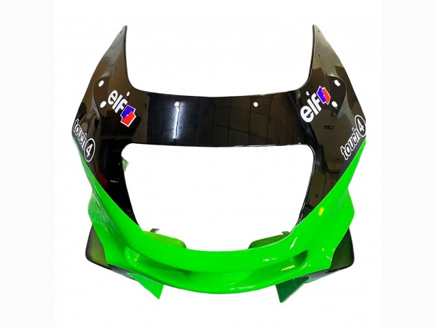 Carenagens Moto Kawasaki ZZR600 1998-2003 - Verde Preto Monstro Elf