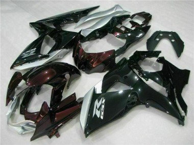 Carenagens Moto Suzuki GSXR 1000 2009-2016 - Preto Brilhante Prata Branco