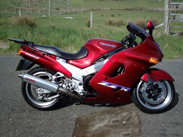 Carenagens Moto Kawasaki ZZR1100 1993-2003 - Vermelho Escuro