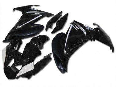 Carenagens Moto Yamaha FZ6R 2009-2015 - Preto Brilhante Branco