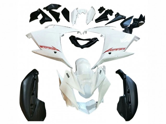 Carenagens Moto Yamaha FZ6R 2009-2015 - Branco Preto Vermelho
