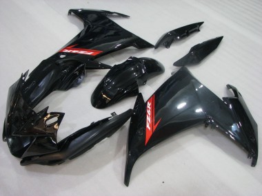 Carenagens Moto Yamaha FZ6R 2009-2015 - Preto Brilhante Vermelho