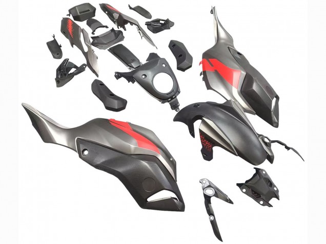 Carenagens Moto Yamaha MT07/FZ07 2012-2017 - Cinzento Vermelho