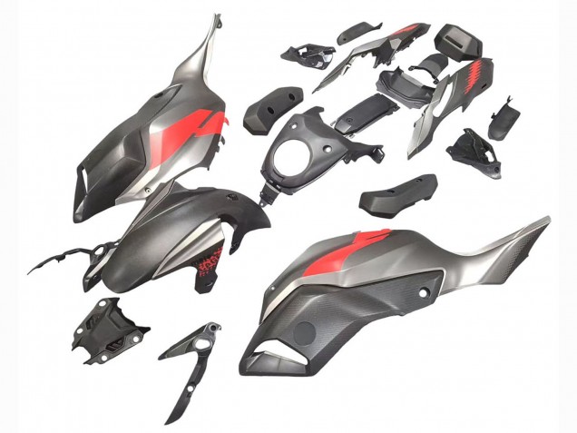 Carenagens Moto Yamaha MT07/FZ07 2012-2017 - Cinzento Vermelho