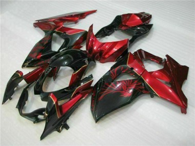 Carenagens Moto Suzuki GSXR 1000 2009-2016 - Vermelho Preto Brilhante