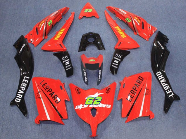 Carenagens Moto Yamaha TMAX530 2012-2014 - Vermelho Preto 62