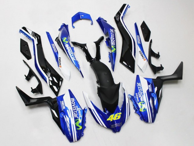 Carenagens Moto Yamaha XMAX300 2017-2021 - Azul Preto MoviStar ENEOS Yamalube 46