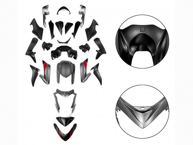 Carenagens Moto Suzuki GSX-S 1000 2015-2020 - Preto Cinzento