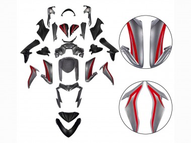 Carenagens Moto Suzuki GSX-S 1000 2015-2020 - Vermelho Prata