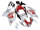 Carenagens Moto Aprilia RSV1000 2003-2006 - Branco Vermelho Lucky Strike Motul 34