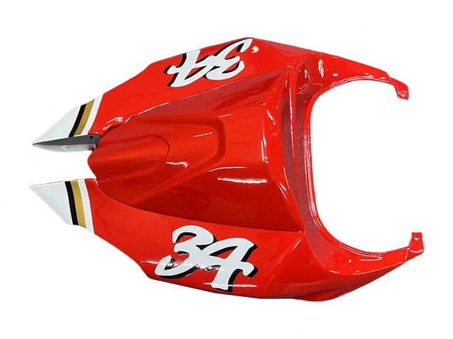 Carenagens Moto Aprilia RSV1000 2003-2006 - Branco Vermelho Lucky Strike Motul 34