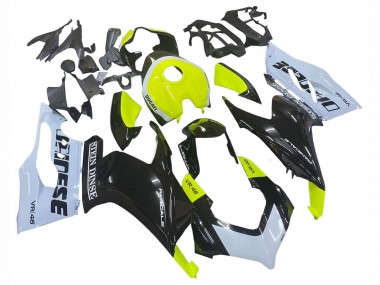 Carenagens Moto Ducati Panigale V2 2020-2024 - Branco Verde Limão Preto Brilhante Stein Dinse VR 46
