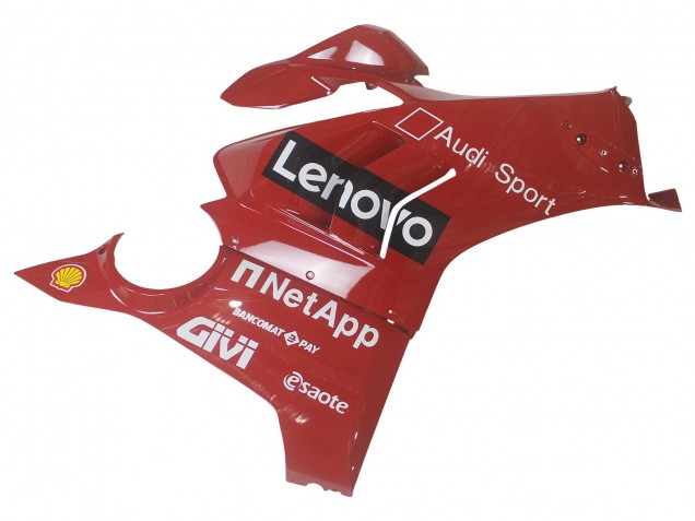 Carenagem Moto Ducati Panigale V4 V4S 2020-2021 - Vermelho Preto Brilhante Lenovo 117