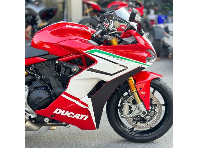 Carenagens Moto Ducati Supersport 939/939S 2017-2022 - Branco Vermelho Preto Verde
